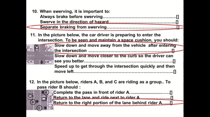 Tennessee motorcycle license practice test