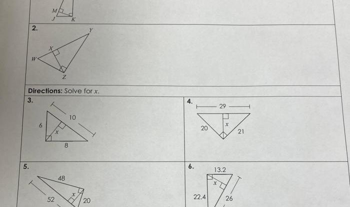 Unit 6 similar triangles homework 1 answer key